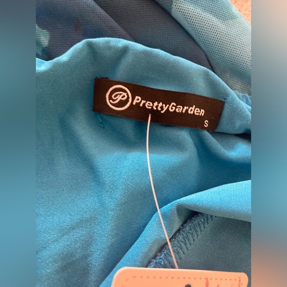 Pretty Garden Floral Maxi Dress Small NWT Mermaid Fairy Y2K - Picture 3 of 9